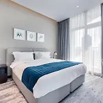 A Living Stylish Studio Apartment With Partial Burj & Canal View At Prive B 1417